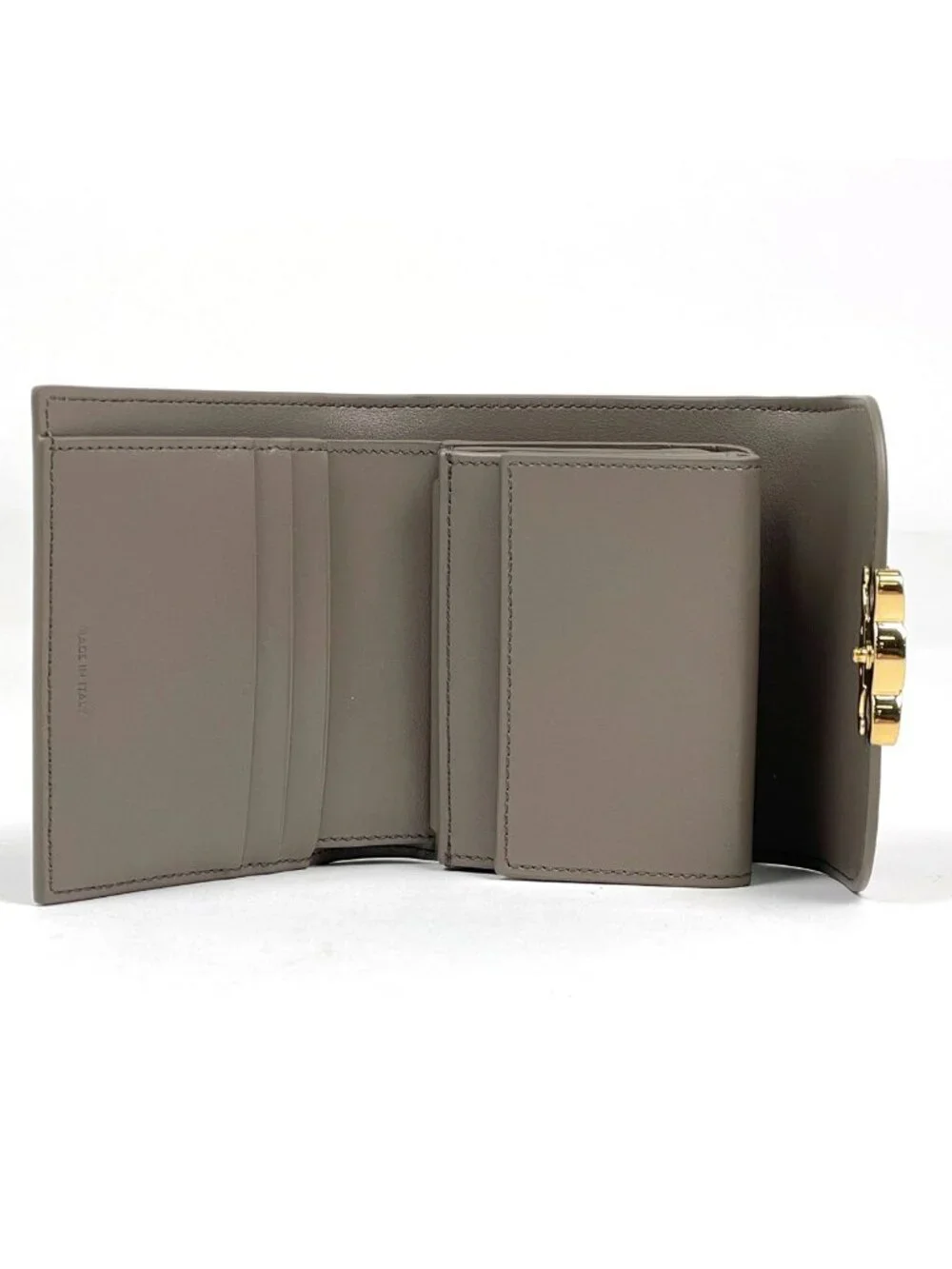 Celine Small Flap Wallet Triomphe Leather Pebble